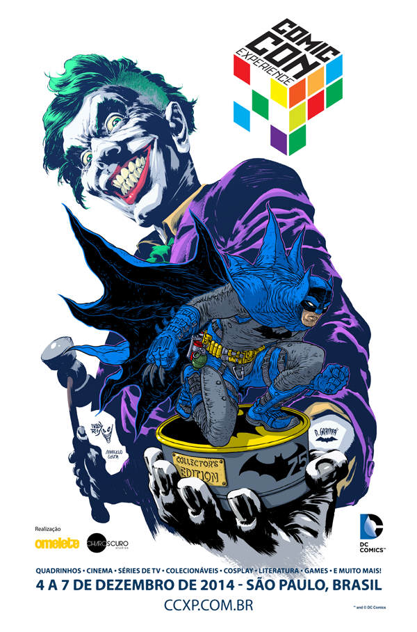 CCXP 2014 - Batman poster - Ivan Reis & Rafael Grampá - 600 - Portuguê...